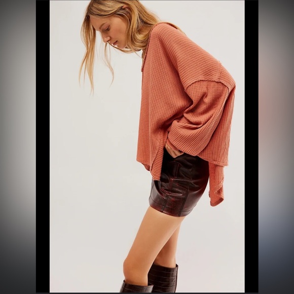 We The Free Pink Textured Knit Top - Picture 1 of 5